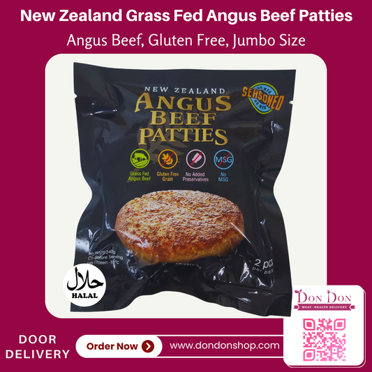 New Zealand Premium Grass Fed Angus Beef Patties Jumbo Size (2 pcs)