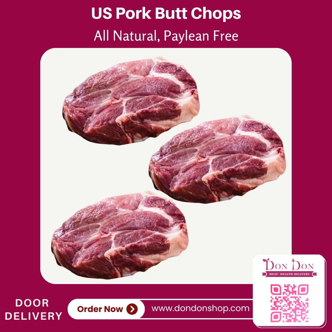 US Kurobuta Pork Butt Chops Boneless