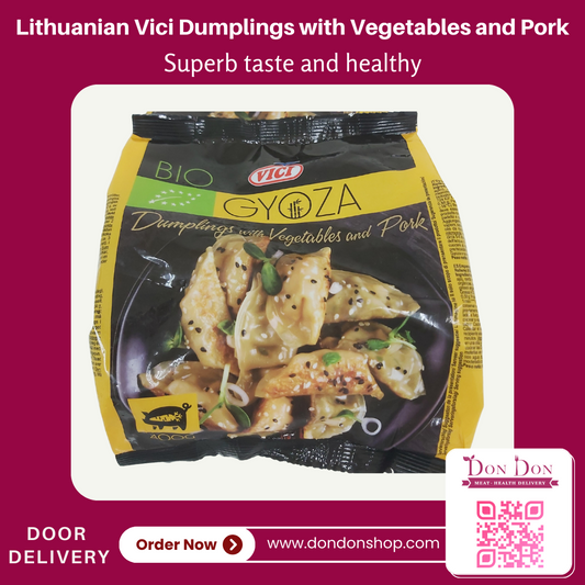 Lithuania VICI Dumplings with Organic Vegetables and Pork