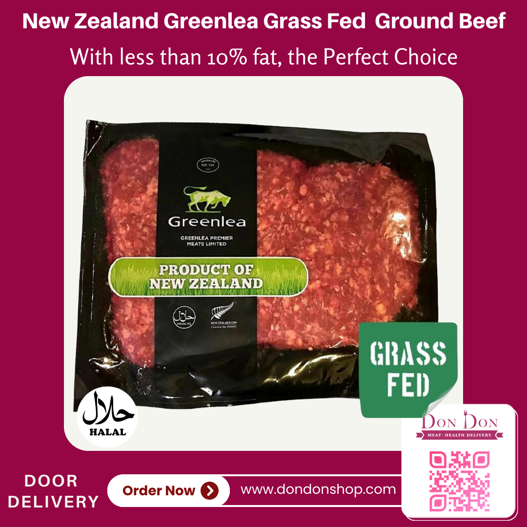 New Zealand Greenlea Grass Fed 90% Lean Ground Beef (500g)