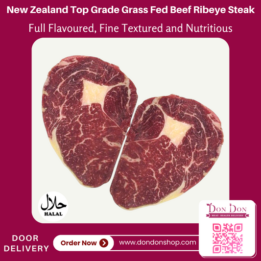 New Zealand Top Grade Grass Fed Beef Ribeye Steaks (2 pcs)