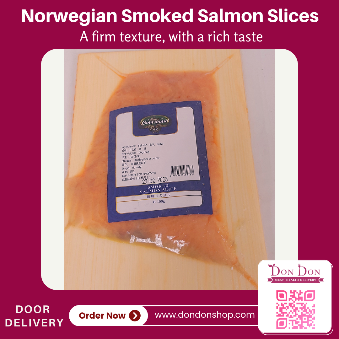 Norwegian Smoked Salmon Sliced (100g)