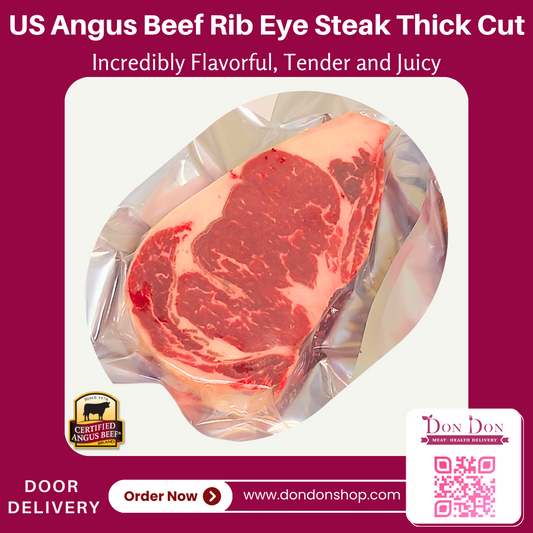 US Angus Beef Rib Eye Steak Thick Cut