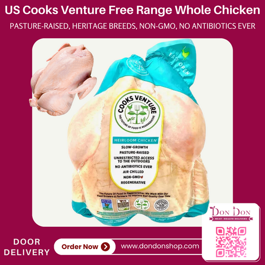 US Cooks Venture Free Range Whole Chicken (approx 1.7 ~ 2kg)