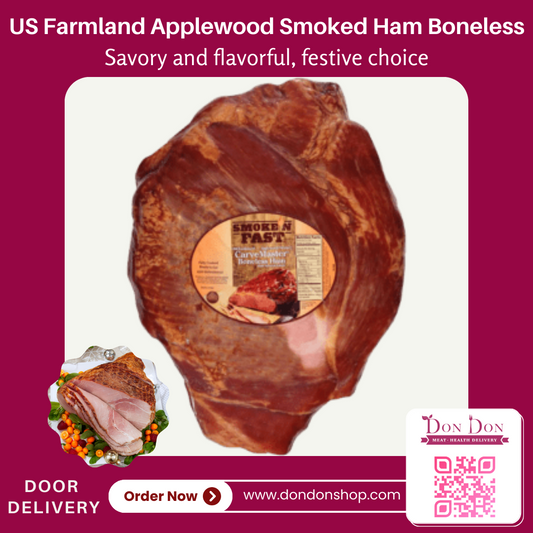 US Farmland Applewood Smoked Ham Boneless (approx 2kg)