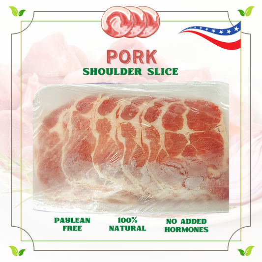 US Natural Pork Shoulder Slices 454g