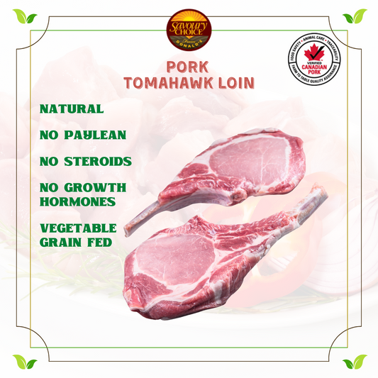 Canadian Savoury Choice Seasoned Pork Tomahawk (~300g)