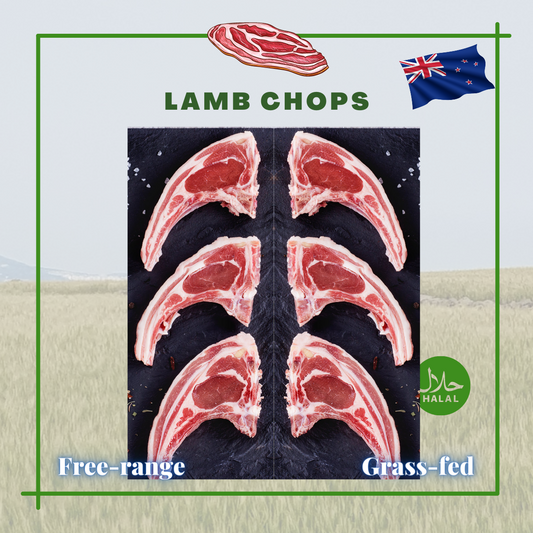 New Zealand Silver Fern Farms Grass Fed Lamb Chop (~5 pcs)