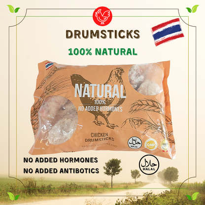 Thai Natural 100% No Added Hormones Chicken Drumsticks (1kg)